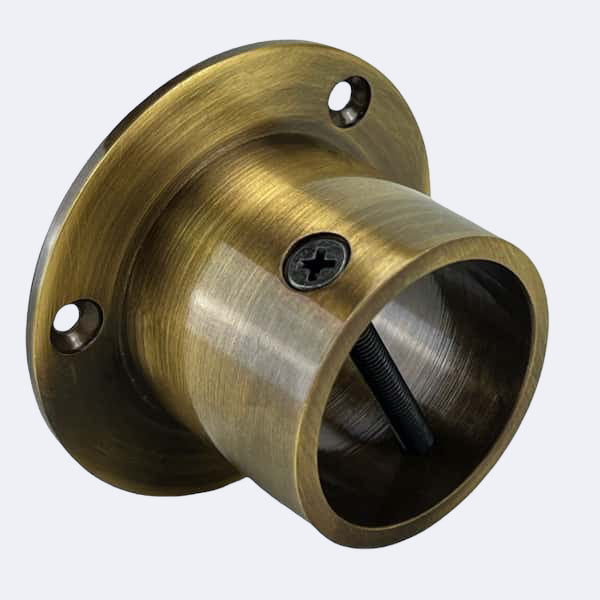 36mm Antique Brass Cup End Rope Fittings