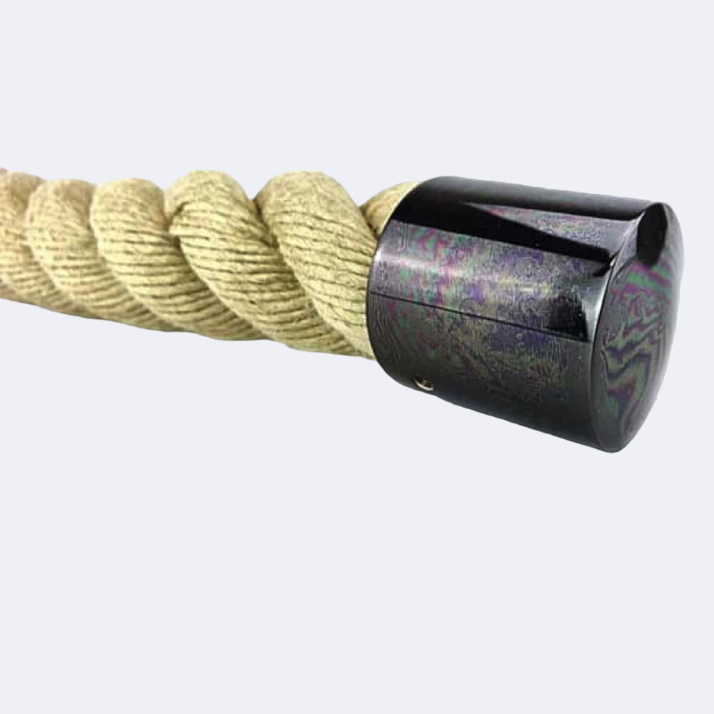 28mm Gun Metal Black End Cap Rope Fittings