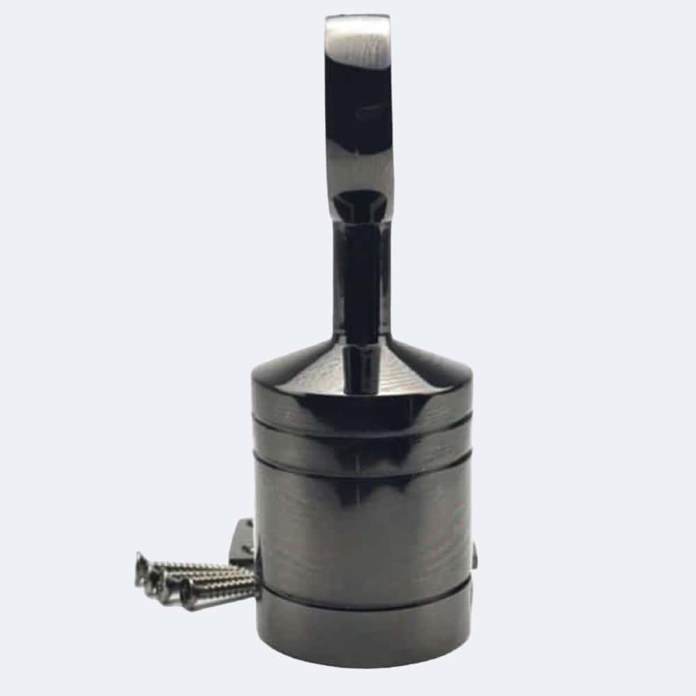 24mm Gun Metal Black Hook And Eye Plate Rope Fittings