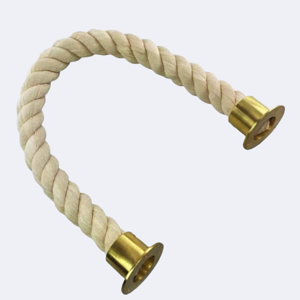 Natural Cotton Barrier Rope With Cup Ends