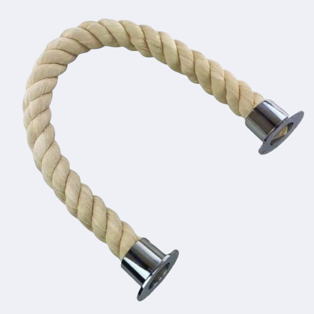 Natural Cotton Barrier Rope With Cup Ends