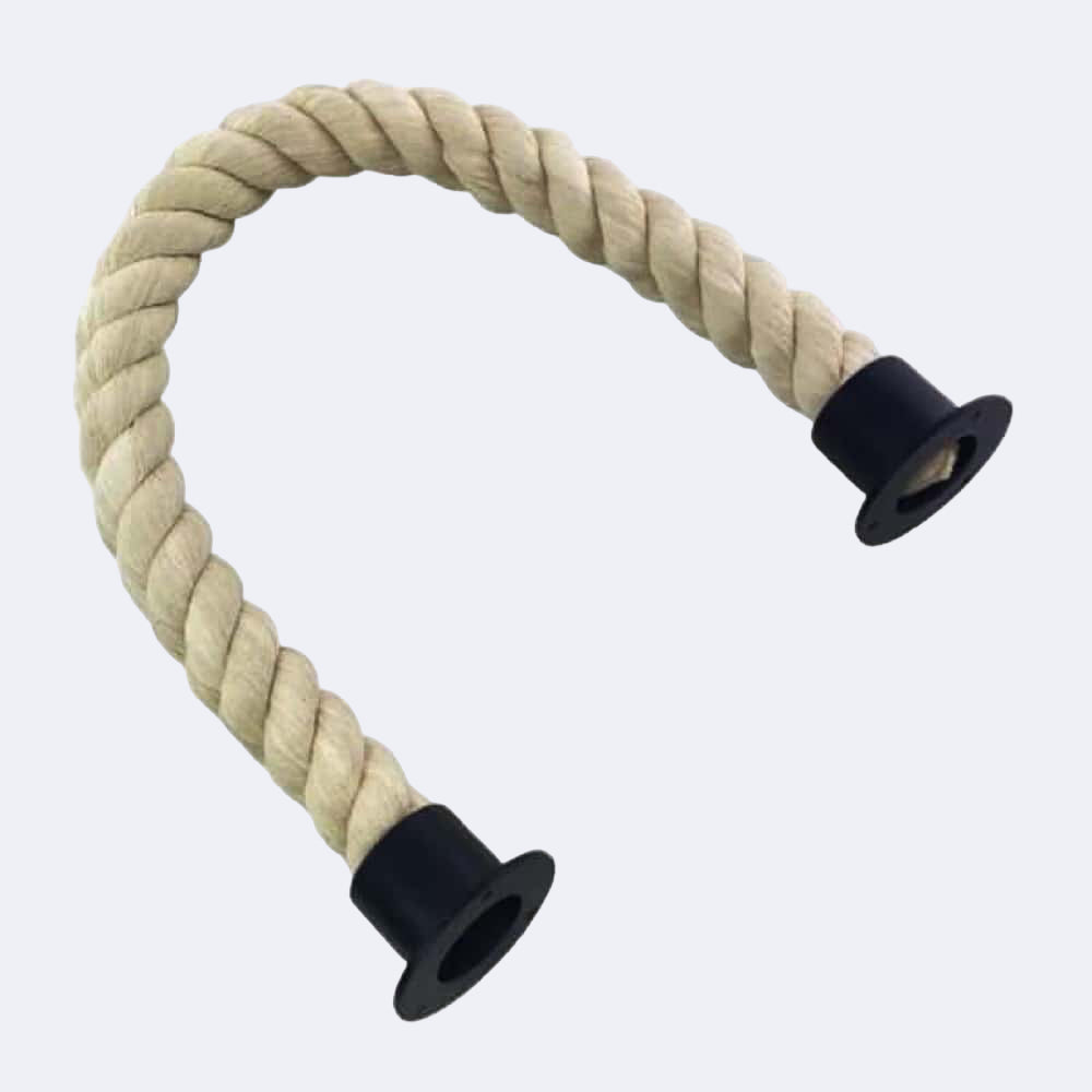 Natural Cotton Barrier Rope With Cup Ends