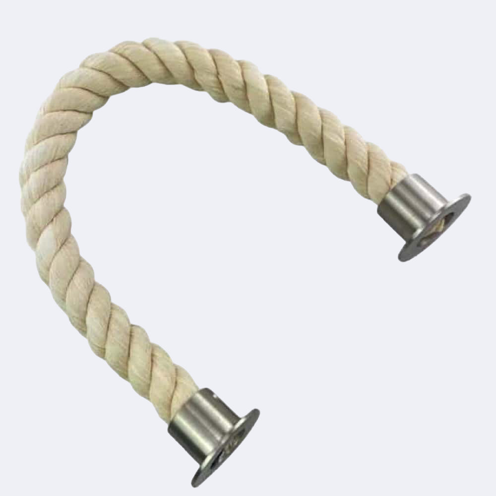 Natural Cotton Barrier Rope With Cup Ends