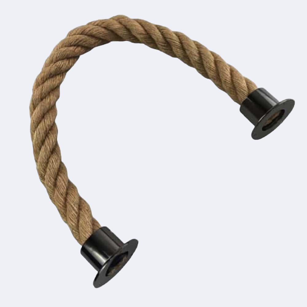 Natural Jute Barrier Rope With Cup Ends