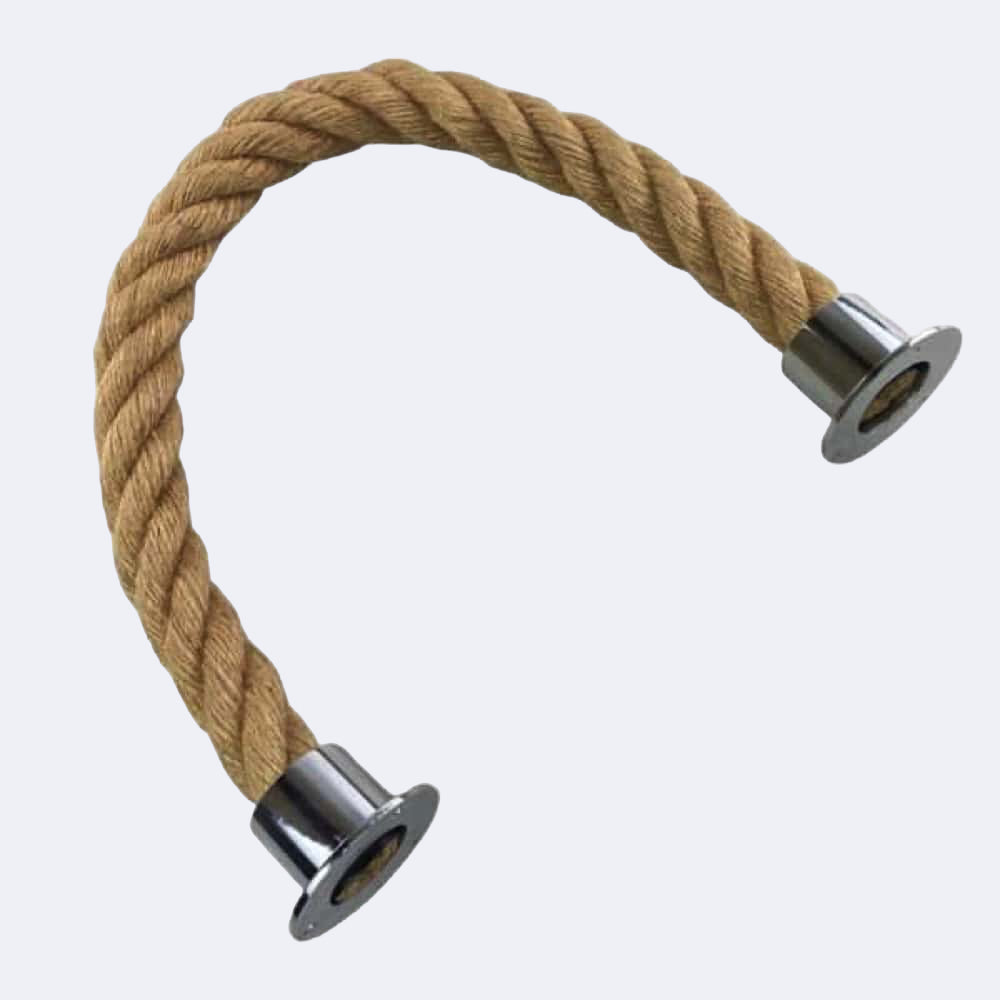 Natural Jute Barrier Rope With Cup Ends