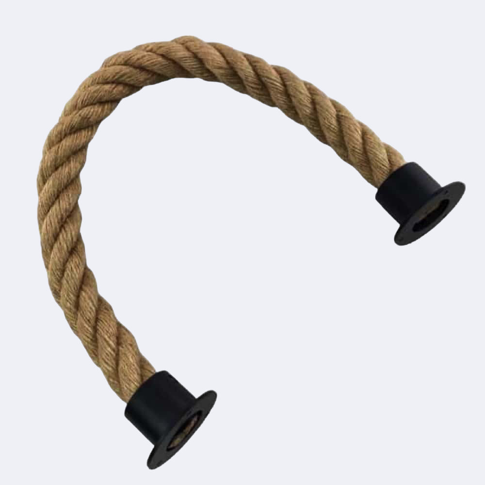 Natural Jute Barrier Rope With Cup Ends