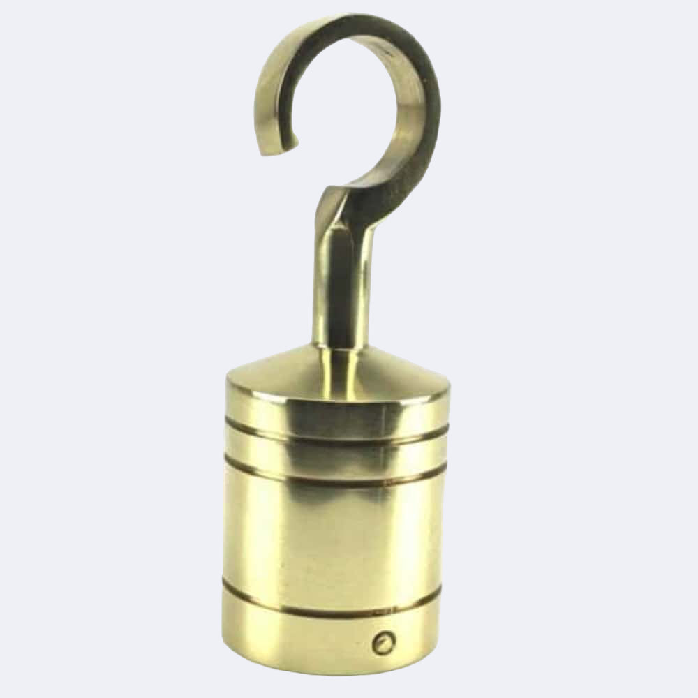 36mm Polished Brass Hook Rope Fittings