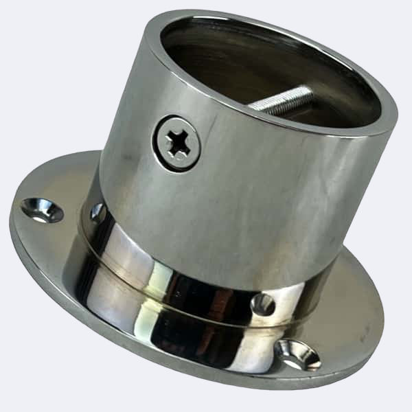 24mm Polished Chrome Cup End Rope Fittings