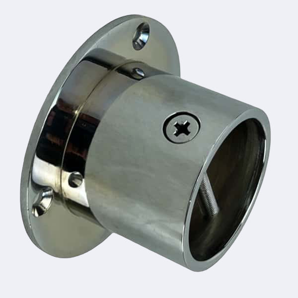 28mm Polished Chrome Cup End Rope Fittings