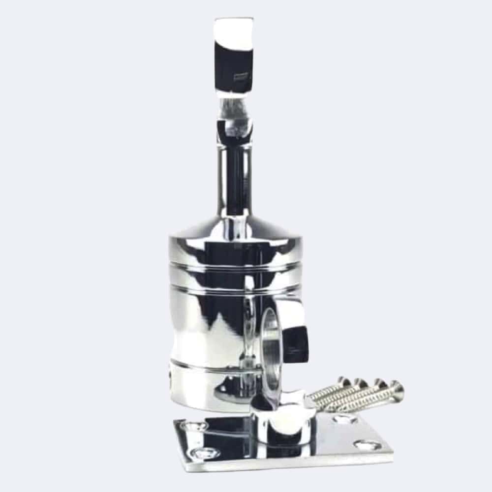 24mm Polished Chrome Hook And Eye Plate Rope Fittings
