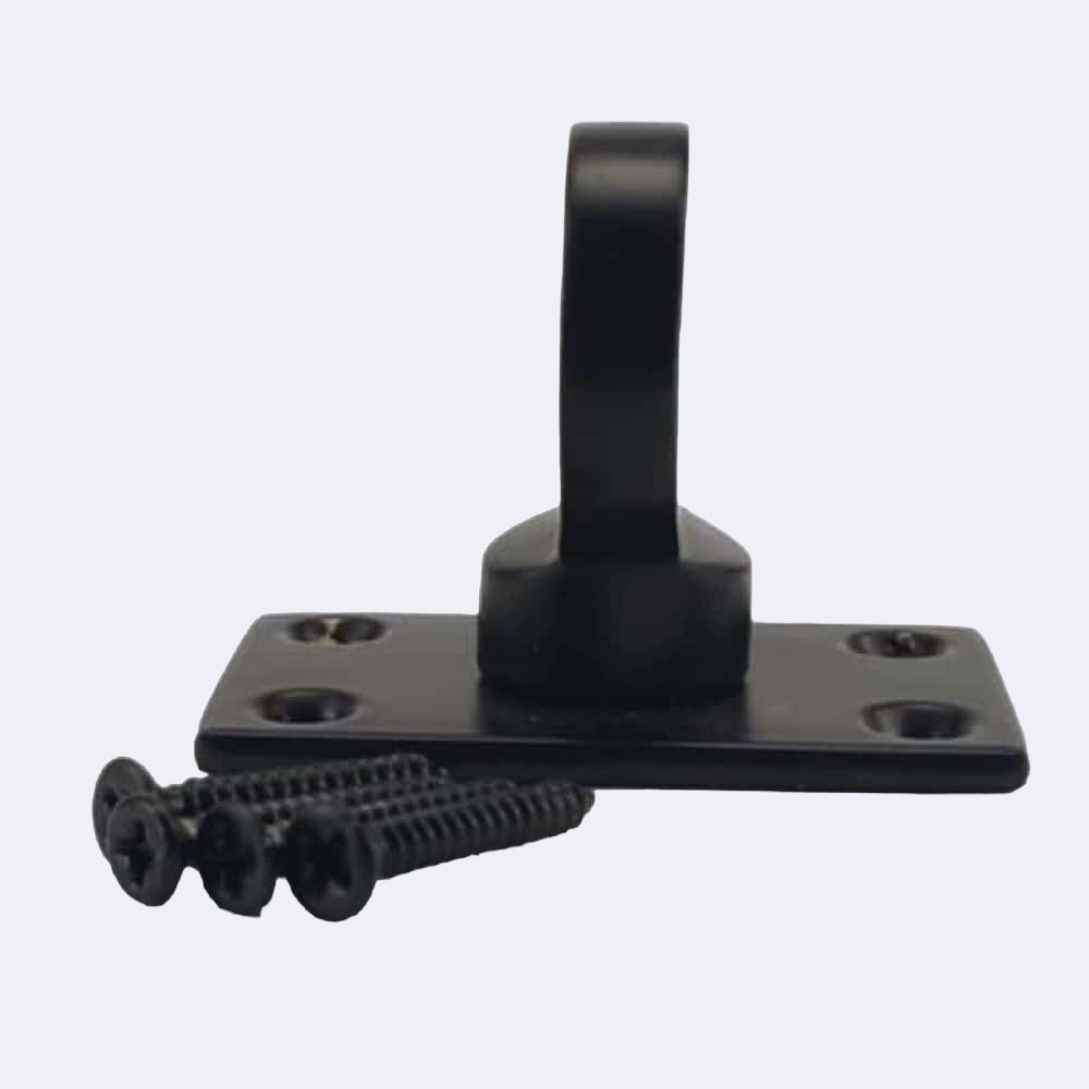 32mm Powder Coated Black Eye Plate Rope Fittings