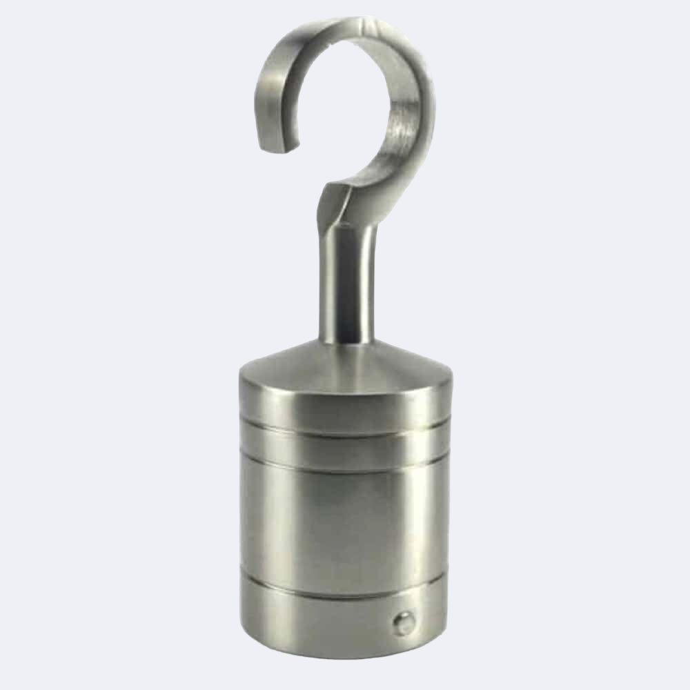 50mm Satin Nickel Hook Rope Fittings