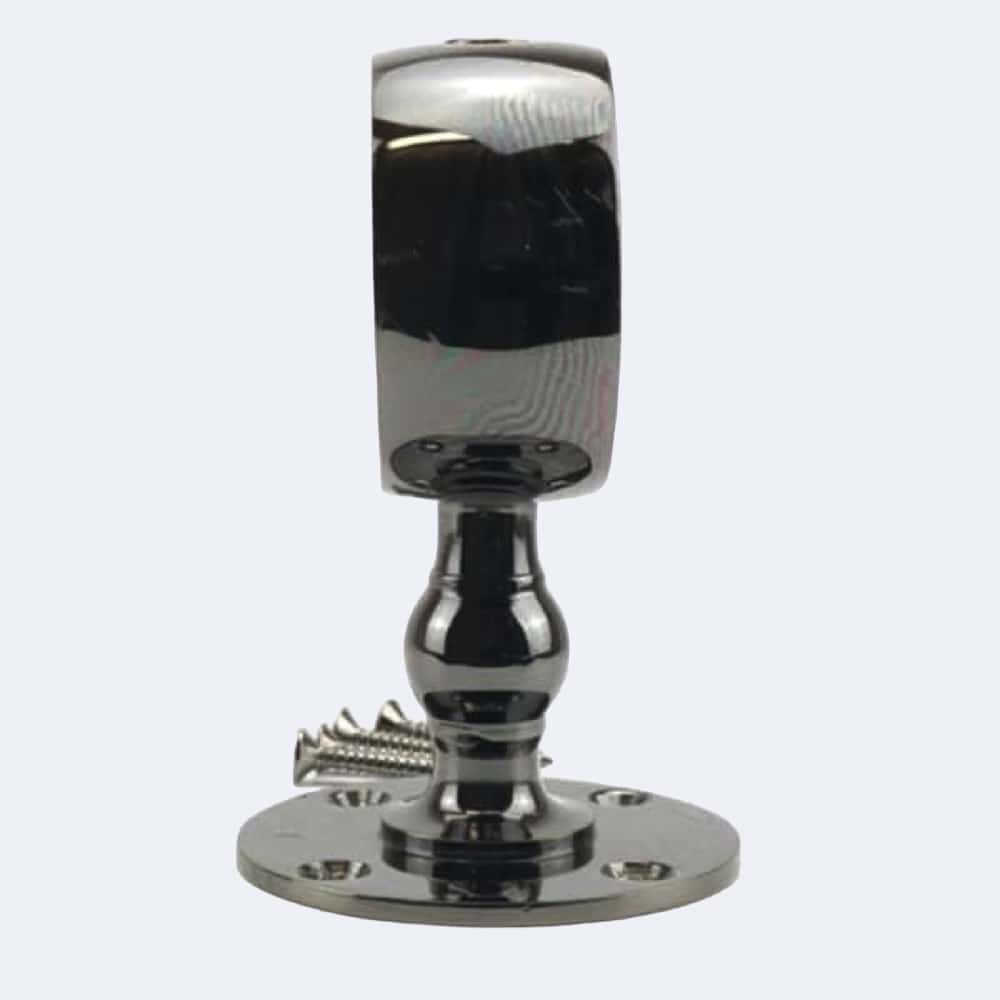 24mm Gun Metal Black Low Profile Handrail Brackets