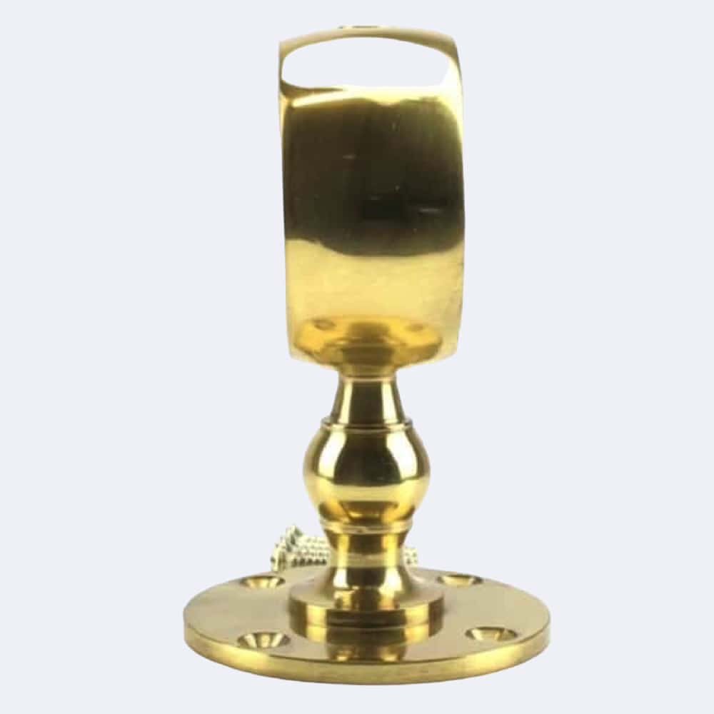 24mm Polished Brass Low Profile Handrail Brackets