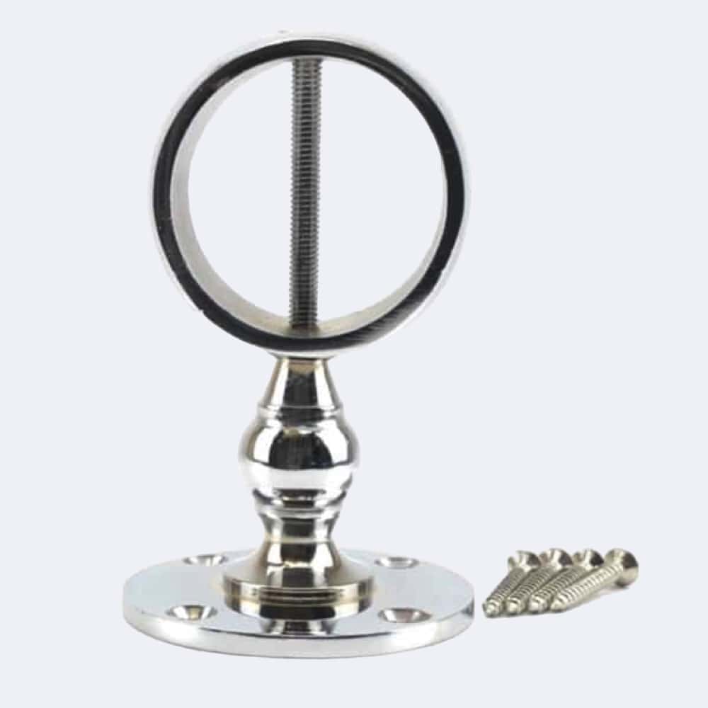 24mm Polished Chrome Low Profile Handrail Brackets