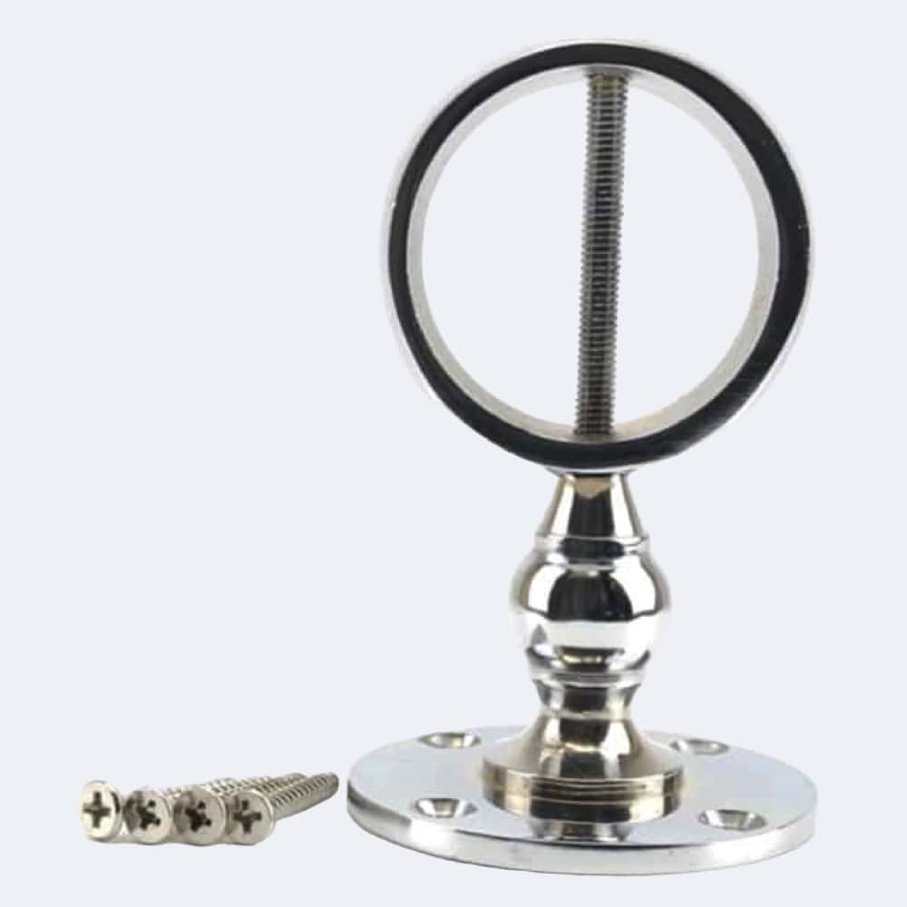 24mm Polished Chrome Low Profile Handrail Brackets