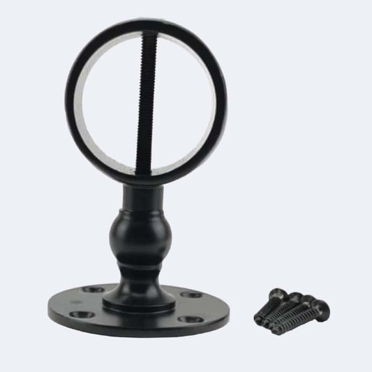24mm Powder Coated Black Low Profile Handrail Brackets