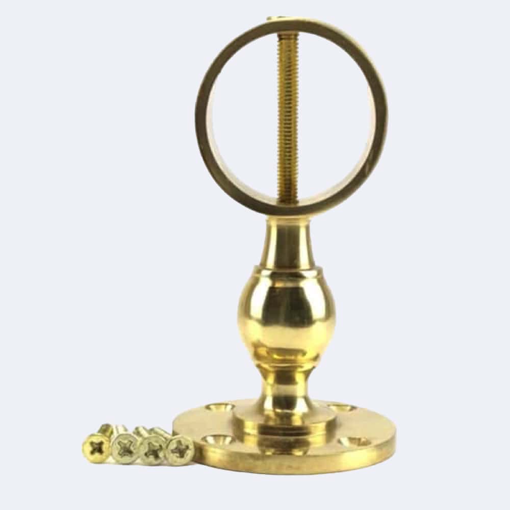 40mm Polished Brass Standard Handrail Brackets