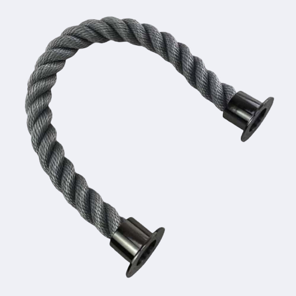 Synthetic Grey Barrier Rope With Cup Ends