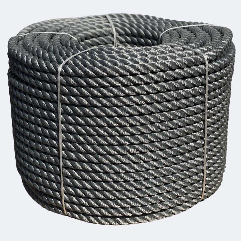 Synthetic Grey Rope Sold By The Metre