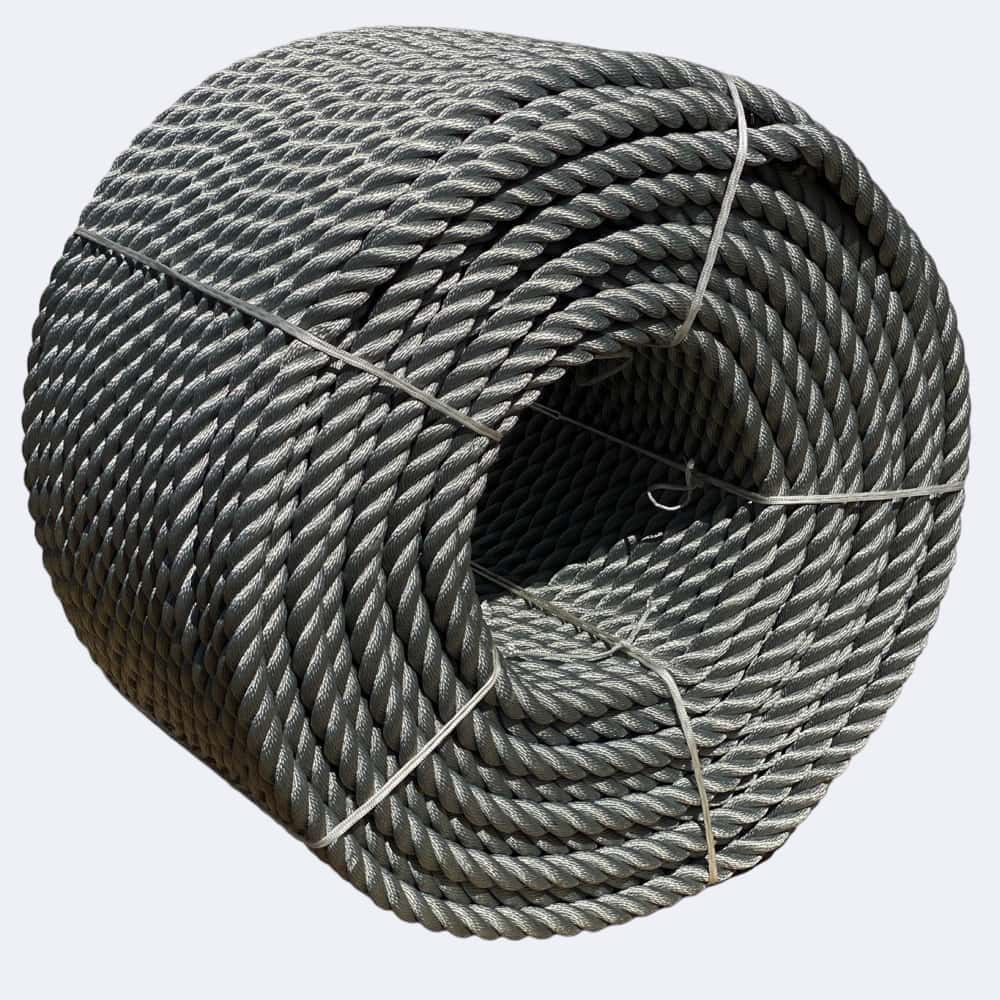 Synthetic Grey Rope Sold By The Metre