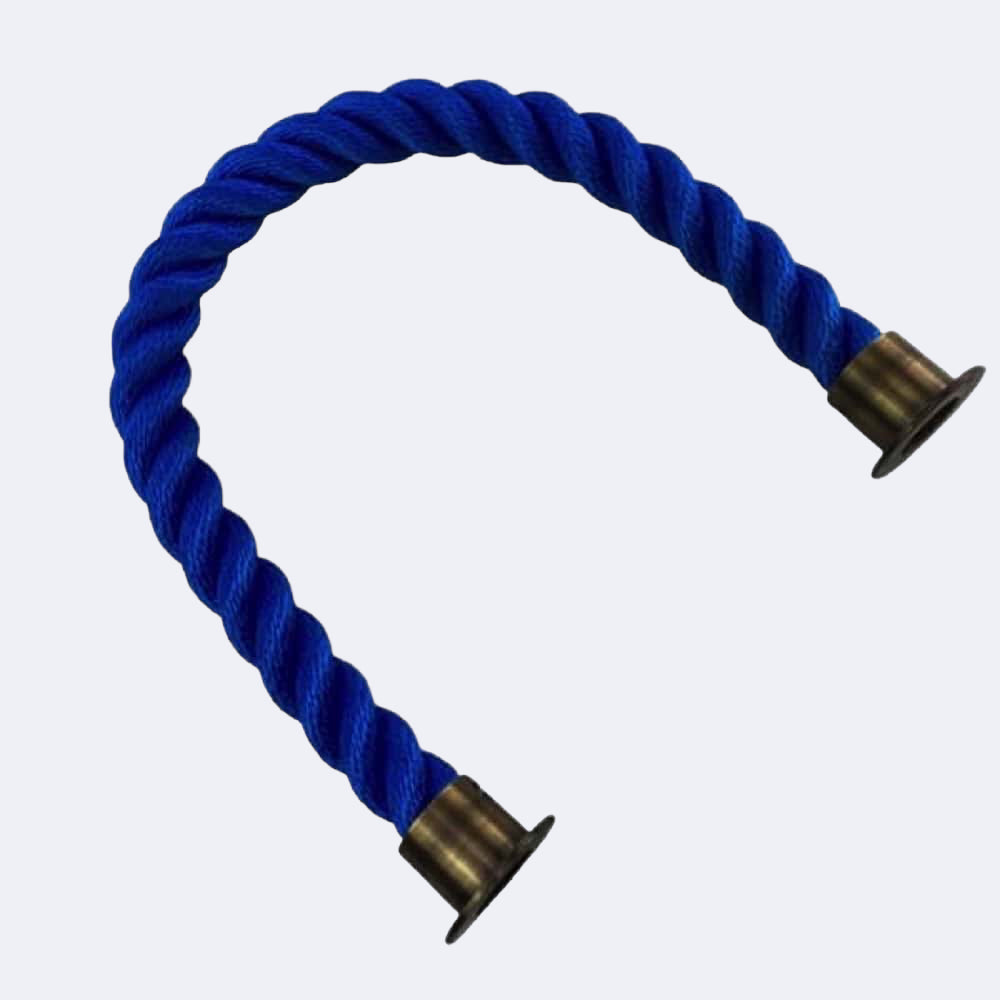 Synthetic Royal Blue Barrier Rope With Cup Ends
