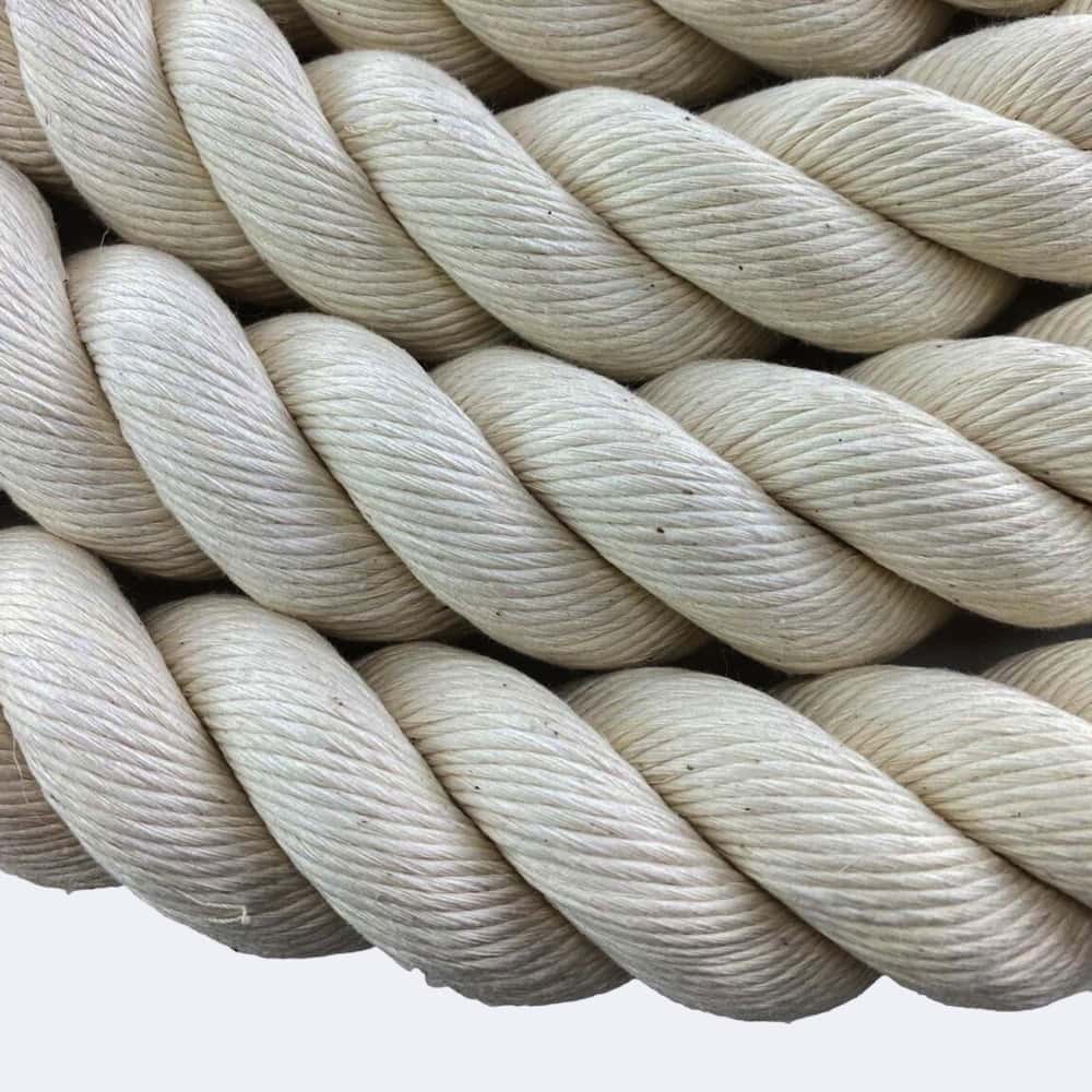 Synthetic White Cotton Rope Sold By The Metre