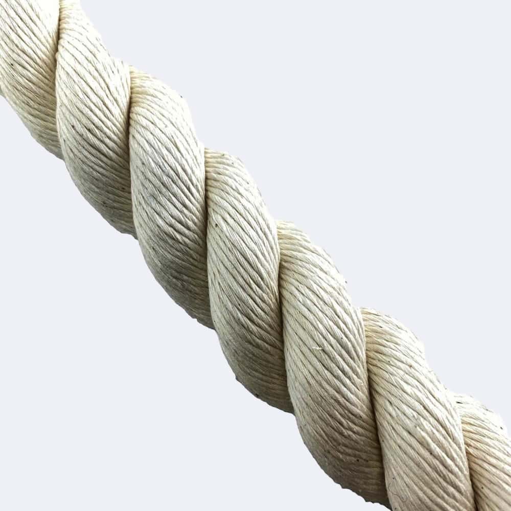 Synthetic White Cotton Rope Sold By The Metre
