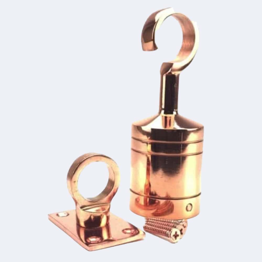 36mm Copper Bronze Hook And Eye Plate Rope Fittings