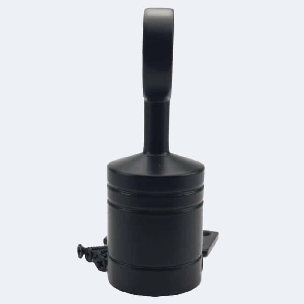 32mm Powder Coated Black Hook And Eye Plate Rope Fittings