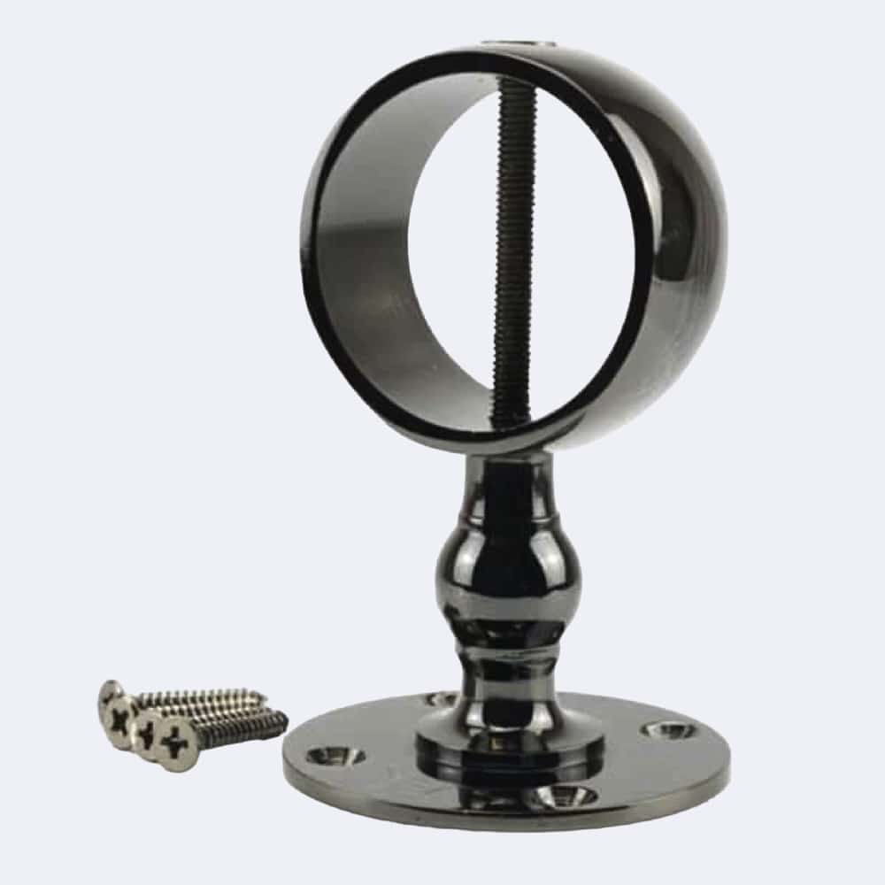 36mm Gun Metal Black Low Profile Handrail Brackets