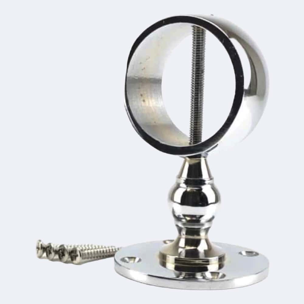 32mm Polished Chrome Low Profile Handrail Brackets