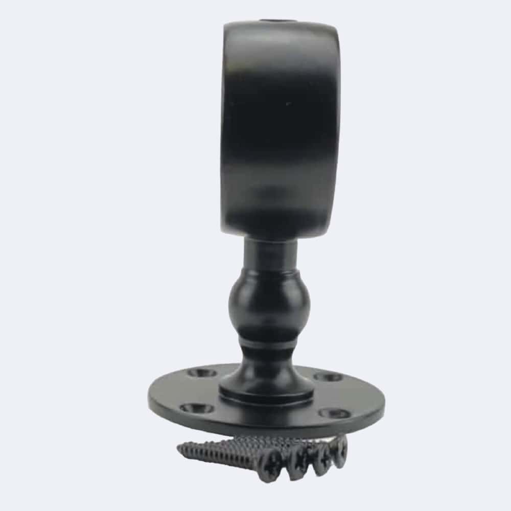32mm Powder Coated Black Low Profile Handrail Brackets