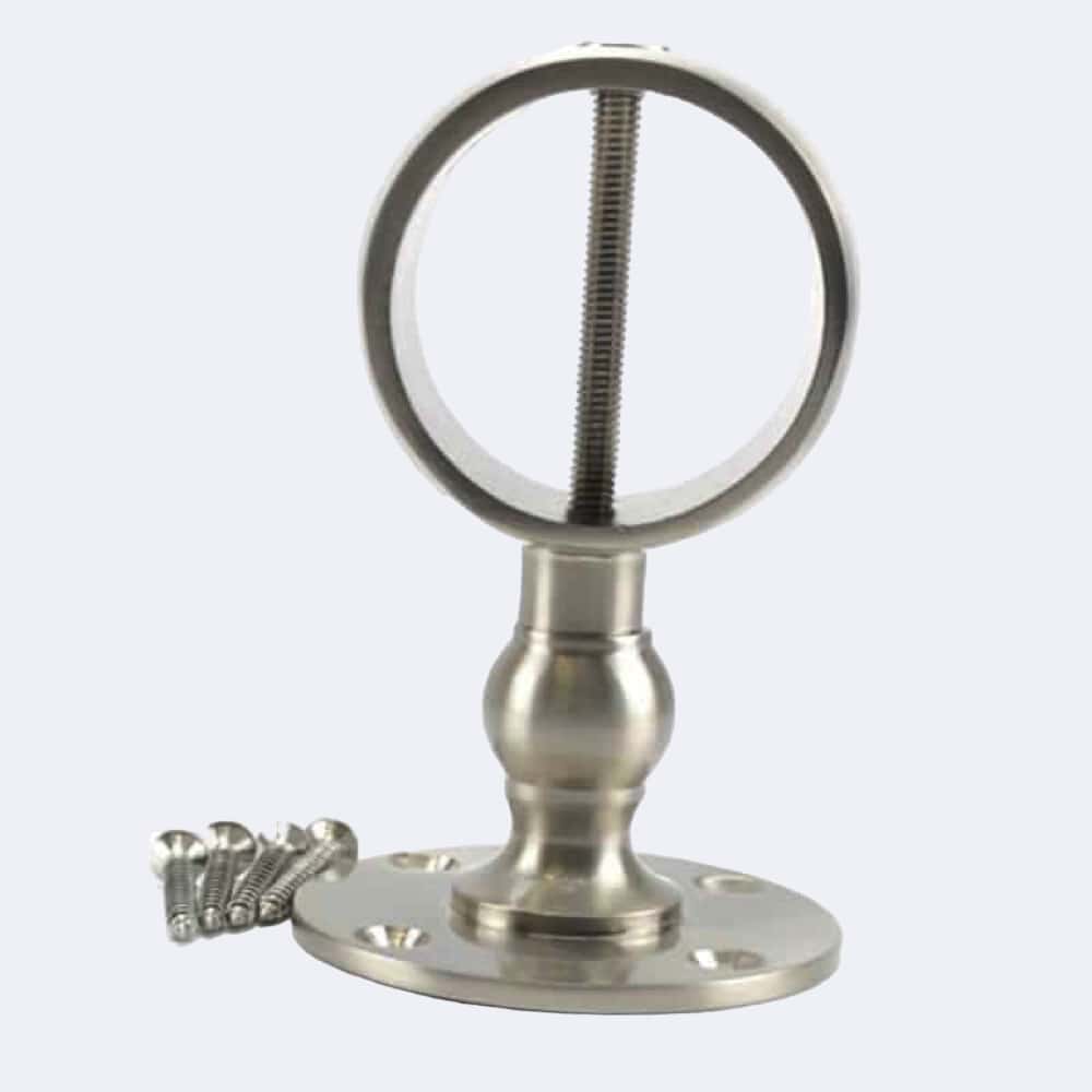 32mm Satin Nickel Low Profile Handrail Brackets