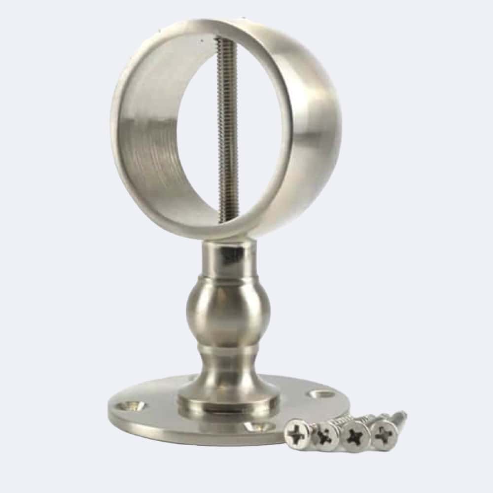 32mm Satin Nickel Low Profile Handrail Brackets