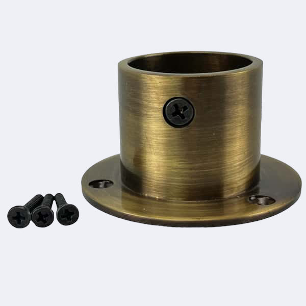 Brass Rope Guide 32mm Antique Brass Cup End Rope Fittings | Stair Ropes UK