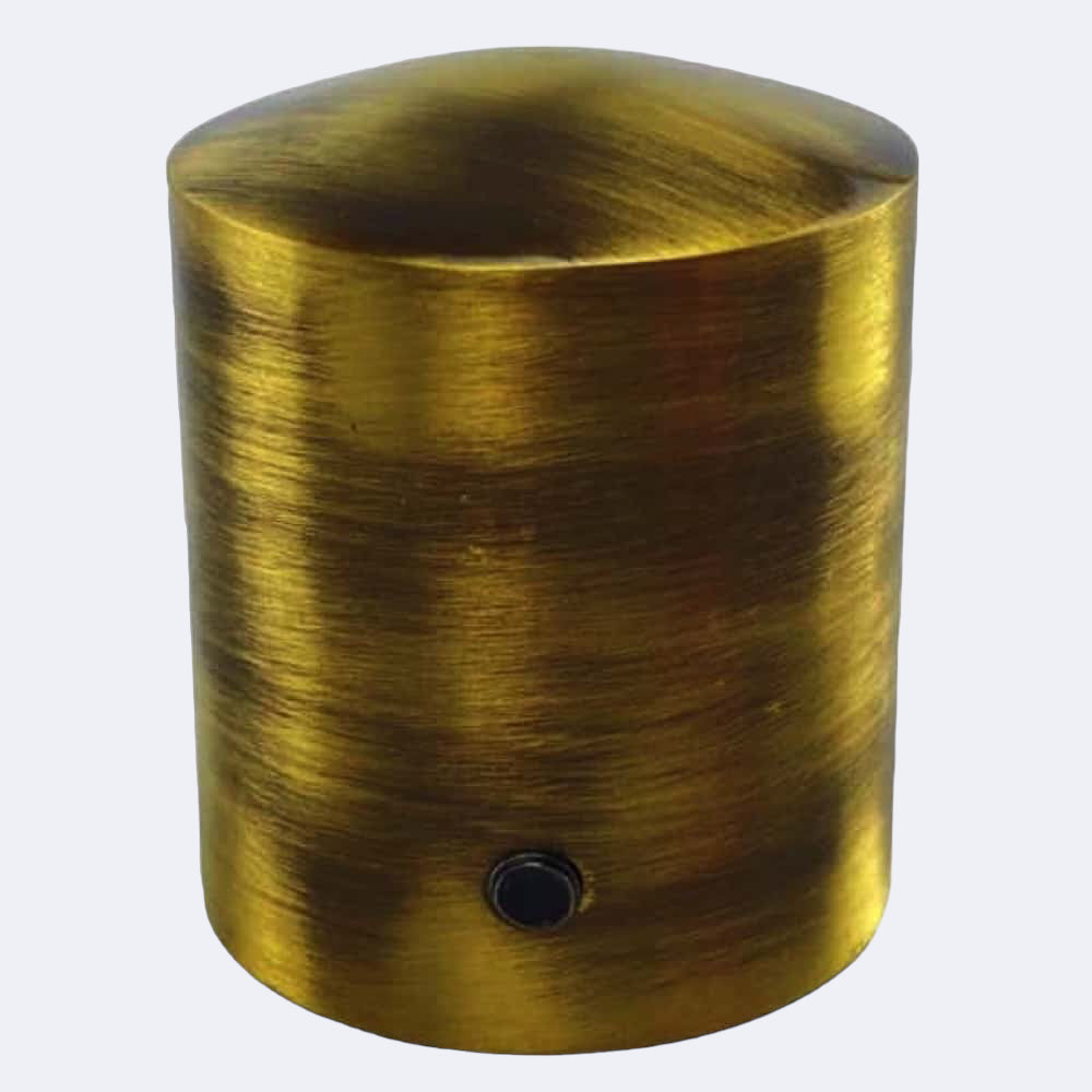 Brass Rope Guide 32mm Antique Brass End Cap Rope Fittings | Stair Ropes UK