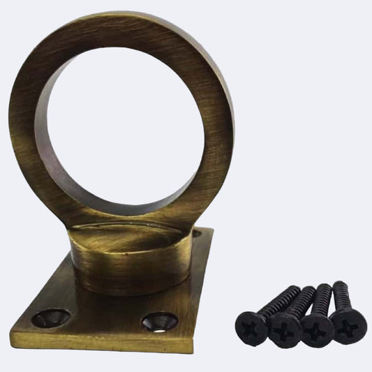 36mm Antique Brass Eye Plate Rope Fittings