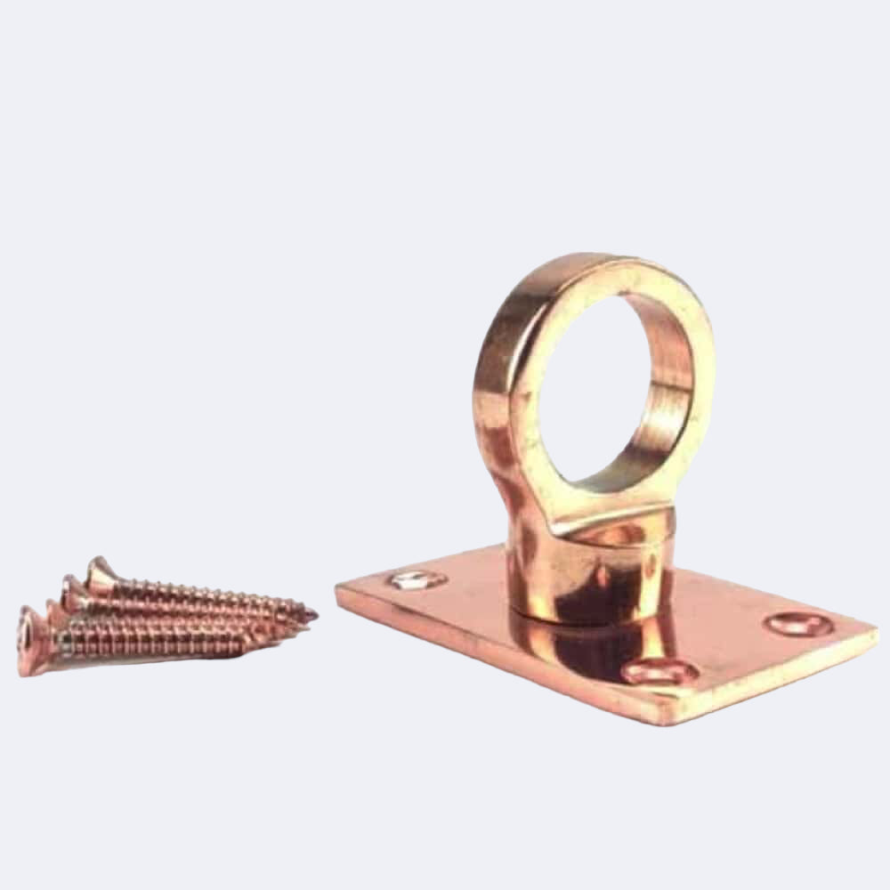 32mm Copper Bronze Eye Plate Rope Fittings