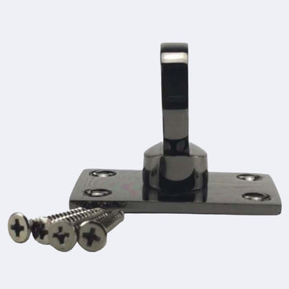 36mm Gun Metal Black Eye Plate Rope Fittings