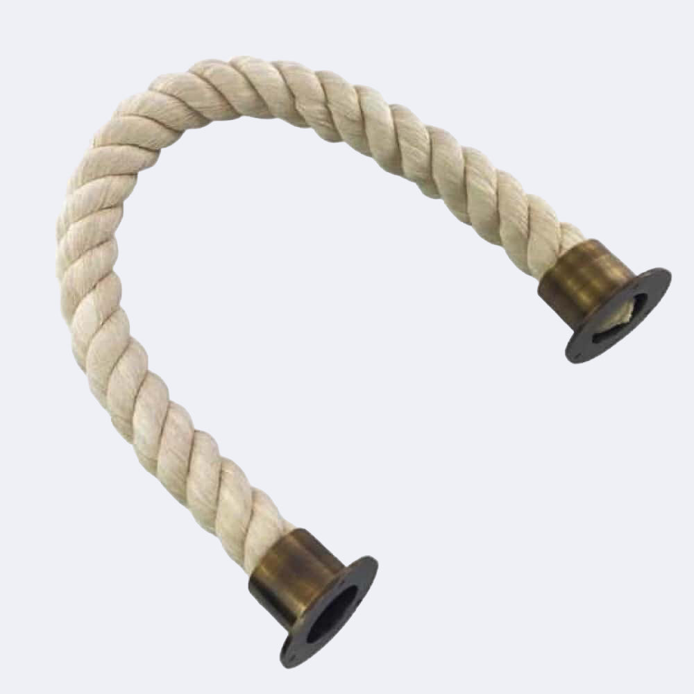 Natural Cotton Barrier Rope With Cup Ends