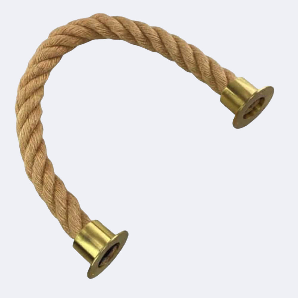Natural Jute Barrier Rope With Cup Ends