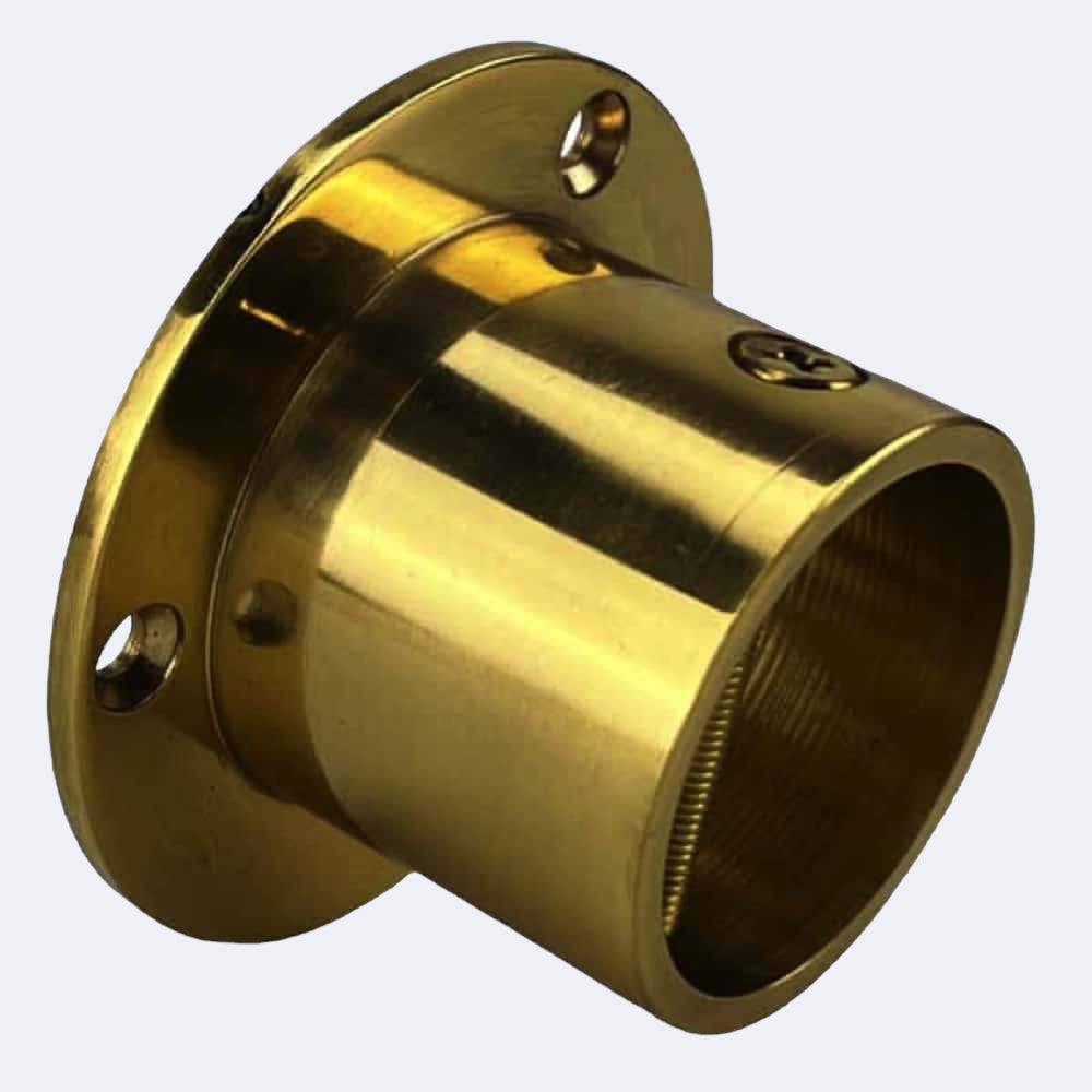 24mm Polished Brass Cup End Rope Fittings