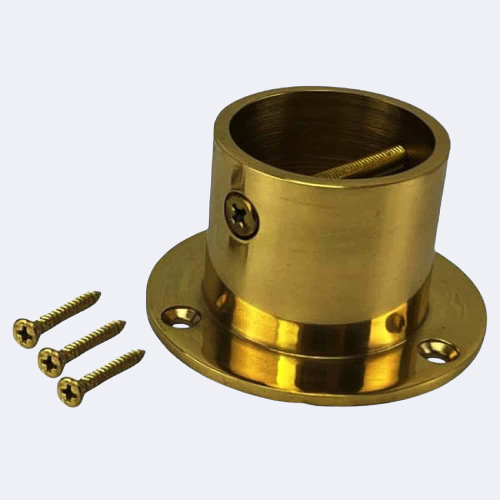 Cup Per Rope 24mm Polished Brass Cup End Rope Fittings | Stair Ropes UK