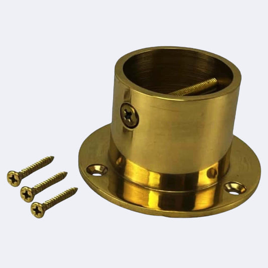 36mm Polished Brass Cup End Rope Fittings