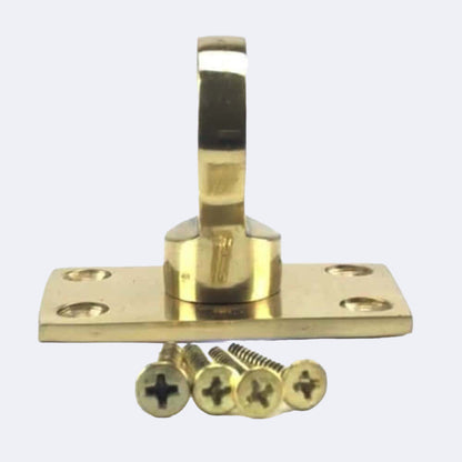 32mm Polished Brass Eye Plate Rope Fittings