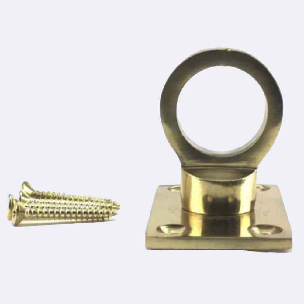 24mm Polished Brass Eye Plate Rope Fittings