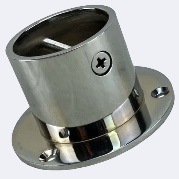 Cup Per Rope 24mm Polished Chrome Cup End Rope Fittings | Stair Ropes UK