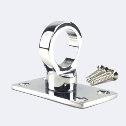 32mm Polished Chrome Eye Plate Rope Fittings