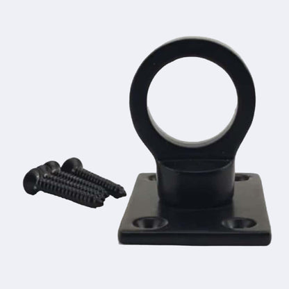 40mm Powder Coated Black Eye Plate Rope Fittings